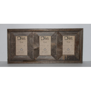 Collage Floating Rustic Picture Frames You Ll Love Wayfair Ashbrook Rustic Barn Wood 3 Opening Collage Picture Frame