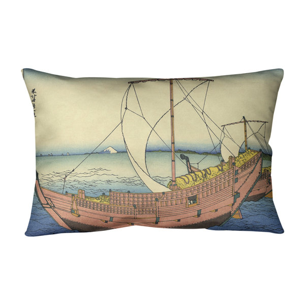 The Kazusa Sea Route Indoor/Outdoor Lumbar Pillow