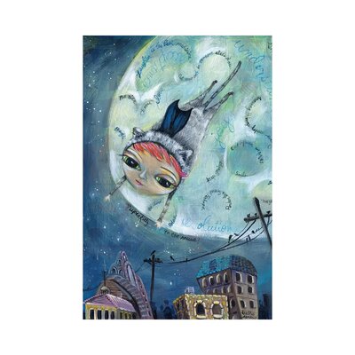 Super Kitty by Heather Renaux - Graphic Art Print East Urban Home Format: Wrapped Canvas, Size: 40