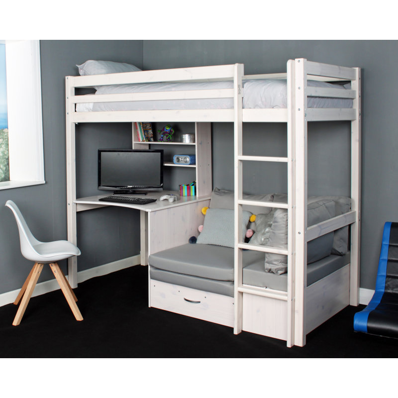 Isabelle Max Cutler European Single High Sleeper Loft Bed With Max Cutler European Single High Sleeper