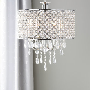Boho Chandelier Wayfair Aurore 4 Light Led Crystal Chandelier