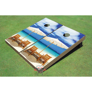 Wonderful Beach Cornhole Board (Set of 2)