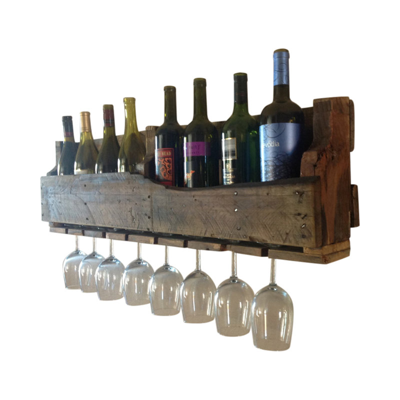 DelHutsonDesigns 8 Bottle Wall Mounted Wine Rack & Reviews Wayfair