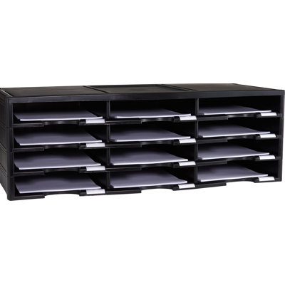 12 Compartment Organizer Storex Color: Black