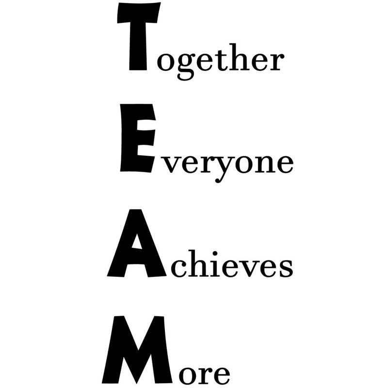 Peel Off Stickers Inspirational Wall Quotes 30 X 23 Team Wall Art Decal Decoration Vinyl Sticker Together Everyone Achieves More Wall Stickers Murals