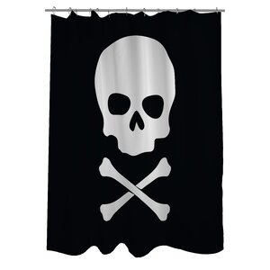 Skull Crossbones Shower Curtain