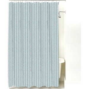 Herringbone Cotton Shower Curtain