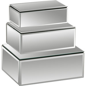 3 Piece Rectangle Wood/Mirror Jewelry Box Set by Willa Arlo Interiors