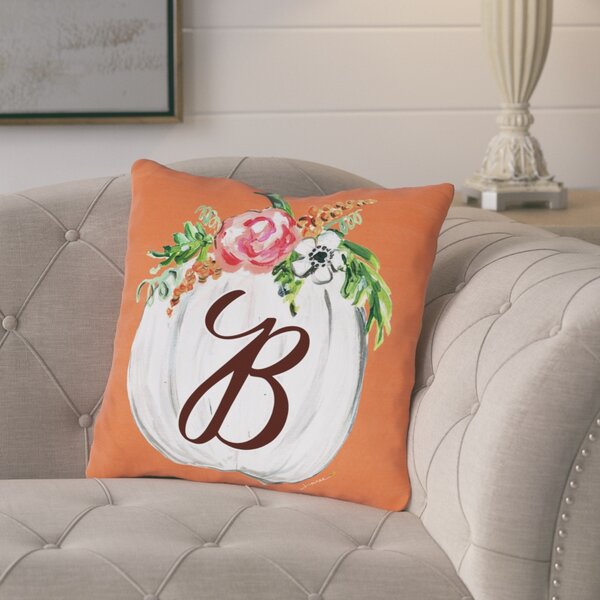 Pruneda Fall Pumpkin Personalized Throw Pillow by August Grove