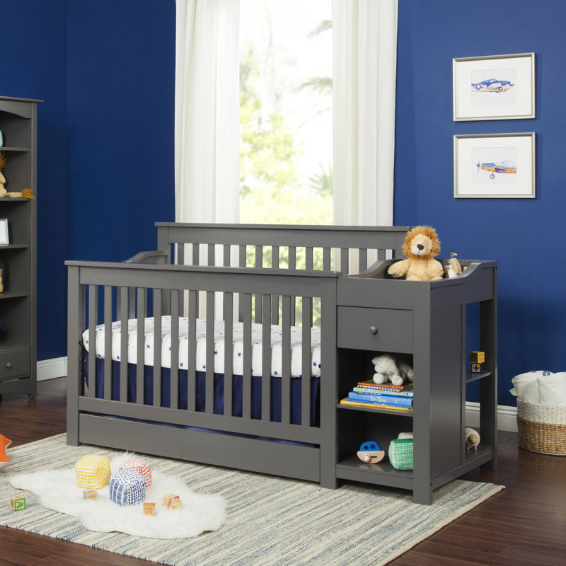 wayfair crib and changing table