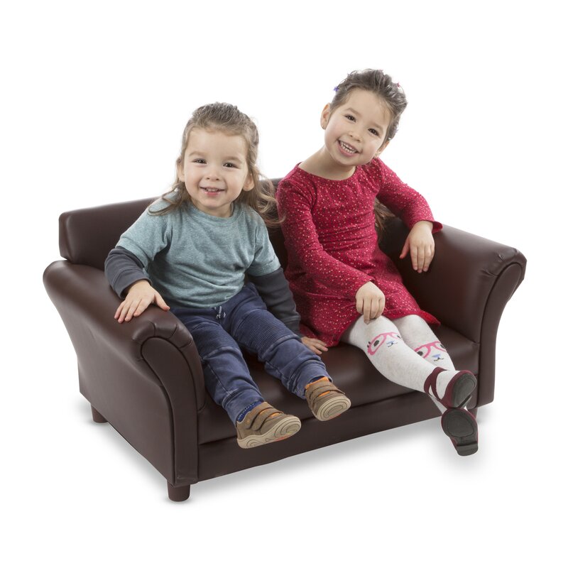 toddler leather couch