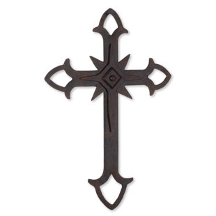 Large Wrought Iron Wall Decor Wayfair Confession Of Faith Wall Cross In Wrought Iron With Décor