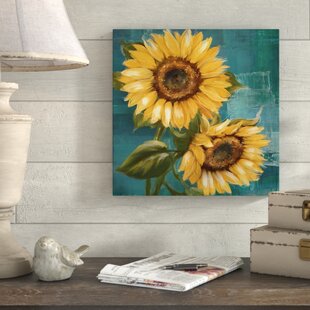 Gallery Wrapped Canvas Sunflowers Wall Art You Ll Love In 2020 Wayfair