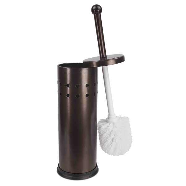 Brilliant Free Standing Toilet Brush and Holder by Home Basics