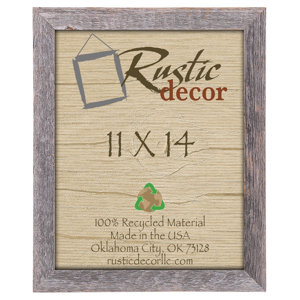 Asencio Barn Wood Reclaimed Wood Standard Wall Picture Frame