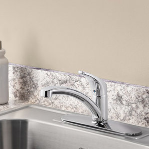 American Standard Colony Pro Single Handle Standard Kitchen Faucet with Deckplate