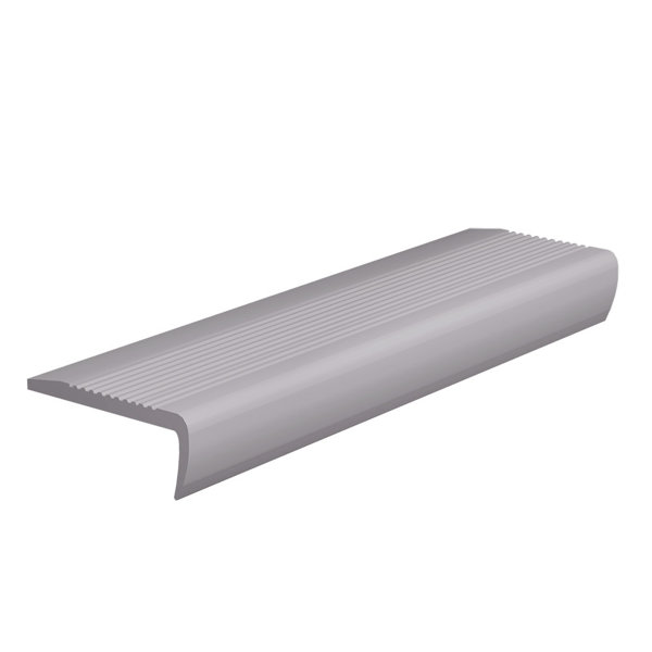 0.13 x 108 x 4 Stair Nose in Slate by ROPPE