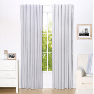 Dot Polka Dots Blackout Rod Pocket Curtain Panels (Set of 2)