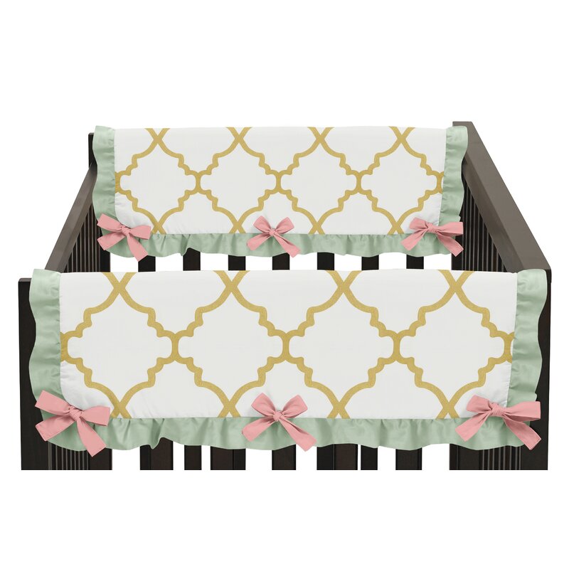 Sweet Jojo Designs Ava Crib Side Rail Guard Cover Wayfair