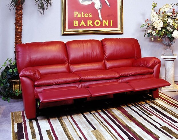 luxor leather reclining sofa