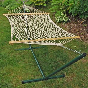 Fernwood Rope Cotton Hammock with Stand
