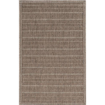 Everly Quinn Round Derosier Animal Print Brown Area Rug Wayfair