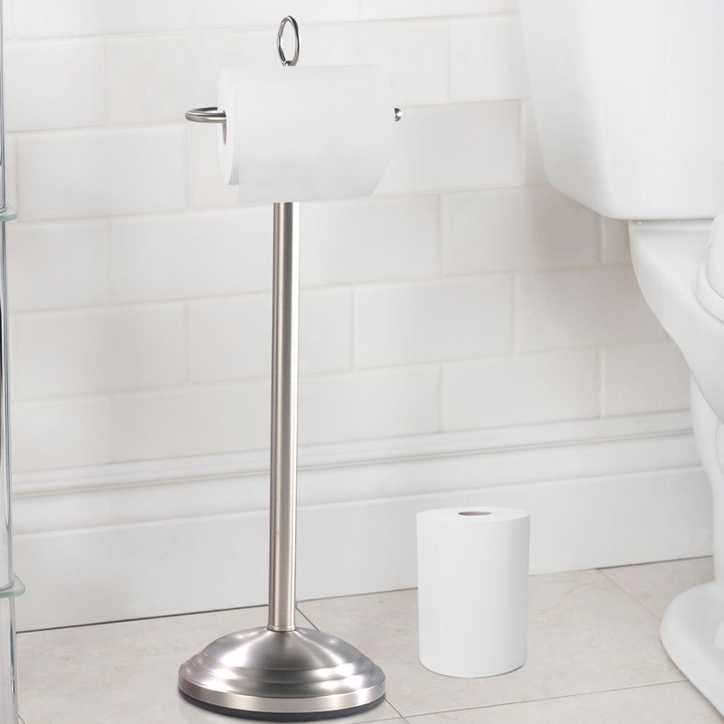 NU Steel Free Standing Toilet Tissue Holder & Reviews | Wayfair