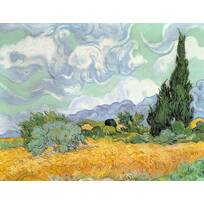 ArtVerse VAN046A3648A Van Goghs Irises in Red Removable Art Decal 36 x 48 
