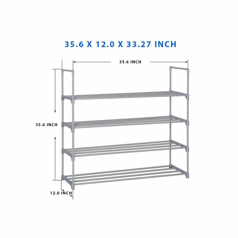 Rebrilliant 20 Pair Shoe Rack Wayfair