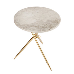 Steele Marble End Table by Mercer41