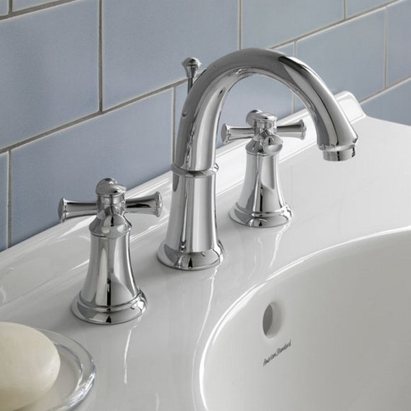 Portsmouth Widespread Bathroom Faucet with Double Cross Handles by American Standard