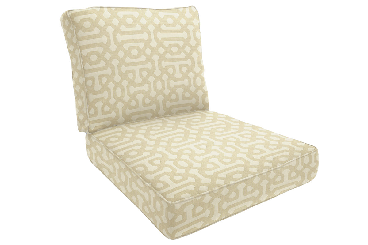 Easy Way Products Outdoor Sunbrella Contour Dining Chair Cushion