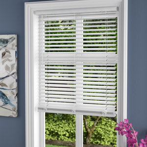 Cordless Vinyl Pickled Oak Horizontal/Venetian Blind