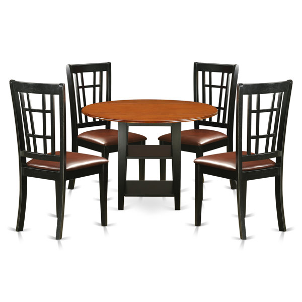 Tyshawn 5 Piece Drop Leaf Breakfast Nook Solid Wood Dining Set By Charlton Home Amazing
