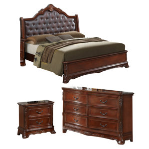 Longstaff Sleigh Configurable Bedroom Set by Astoria Grand