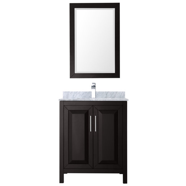 Daria 30 Single Bathroom Vanity Set with Mirror by Wyndham Collection