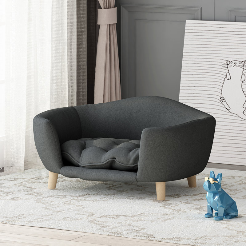 Cauthen Mid Century Plush Dog Sofa Reviews Joss Main