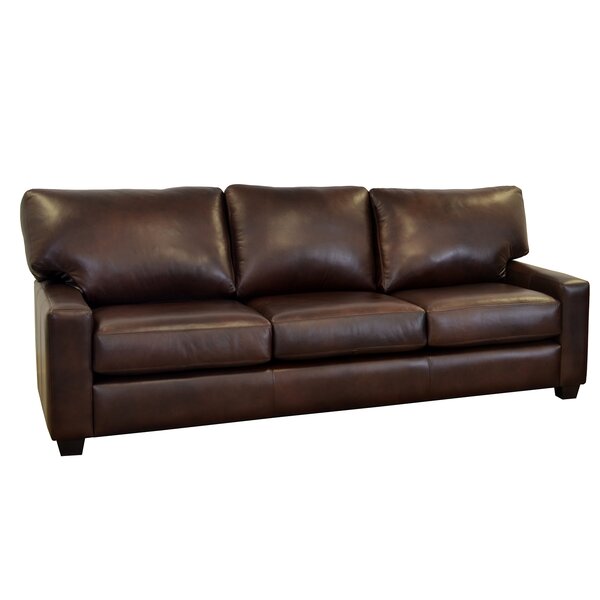 Kenmore Studio Leather Sofa By Westland And Birch