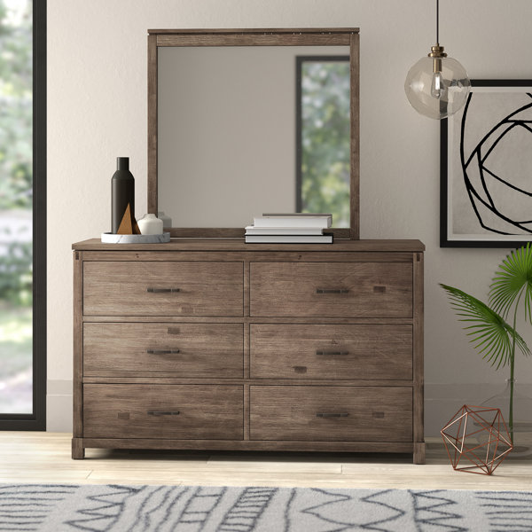 Looking for Seleukos 6 Drawer Double Dresser With Mirror By Mercury Row Great Reviews