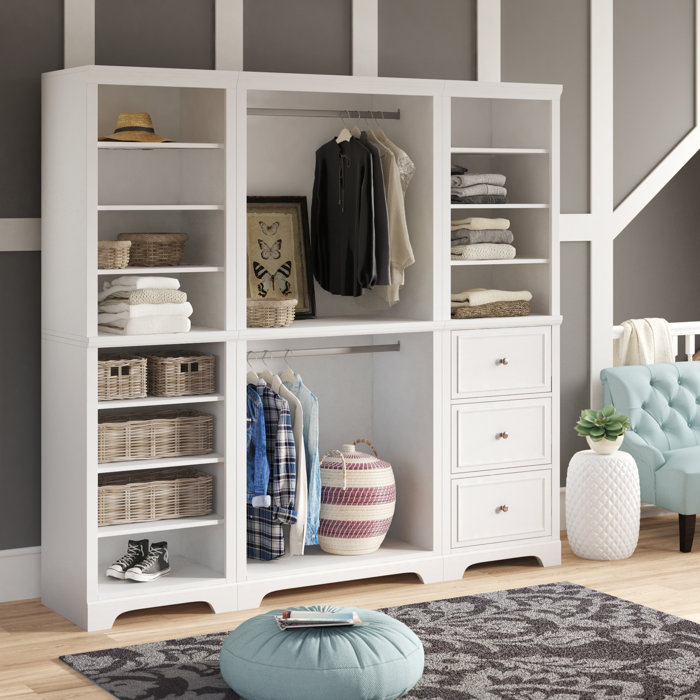 Birch Lane Barnard 85 W Walk In Freestanding Closet System
