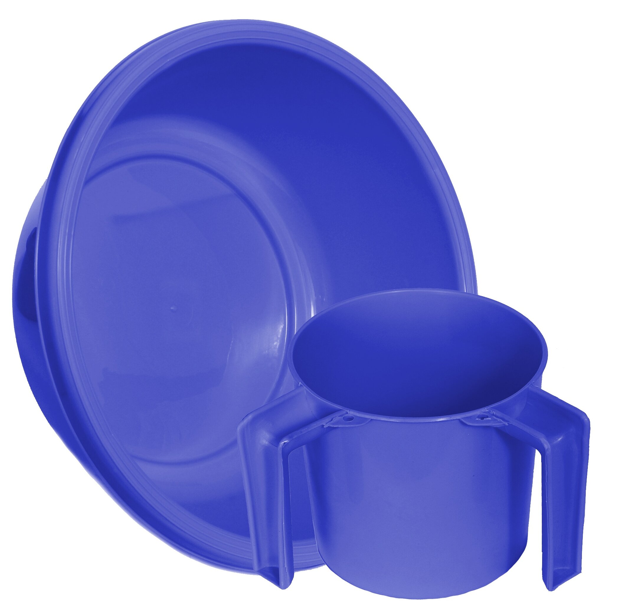 large round plastic wash basin