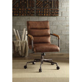 Cognac Leather Office Chair Wayfair Leather, desk chairs office & conference room chairs : cognac leather office chair wayfair