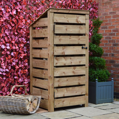 3 Ft. x 3 Ft. Wood Log Store WFX Utility Finish: Rustic Brown