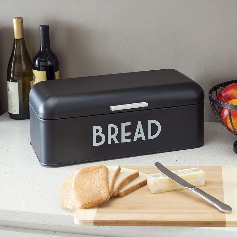 Copper Bread Box for Kitchen Counter Vintage Copper Metal Bread Bin for Bread Pastries or Buns Storage