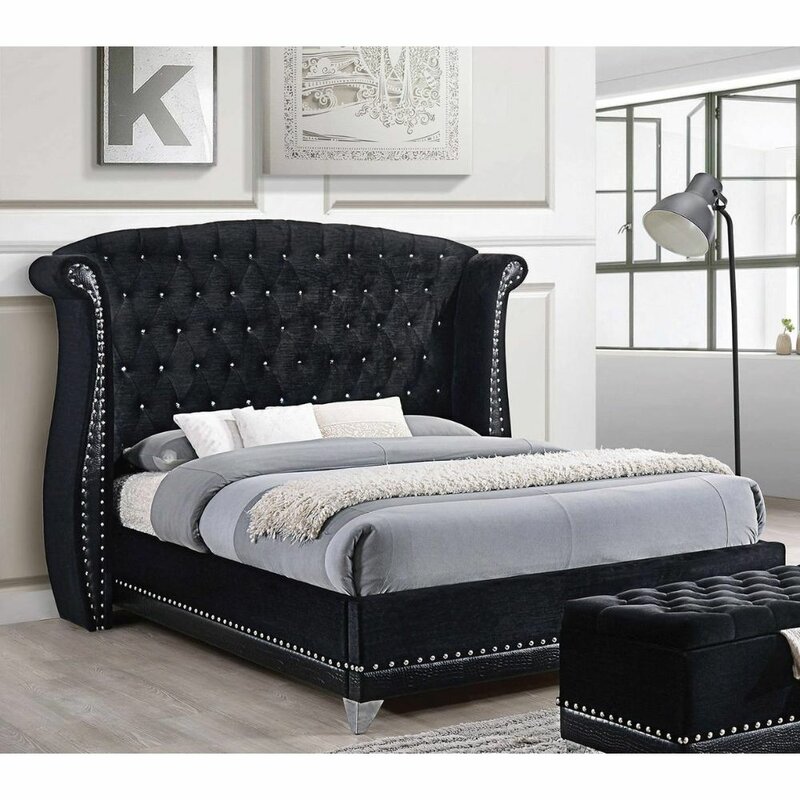 Rosdorf Park Baldhart Tufted Upholstered Low Profile Standard Bed | Wayfair