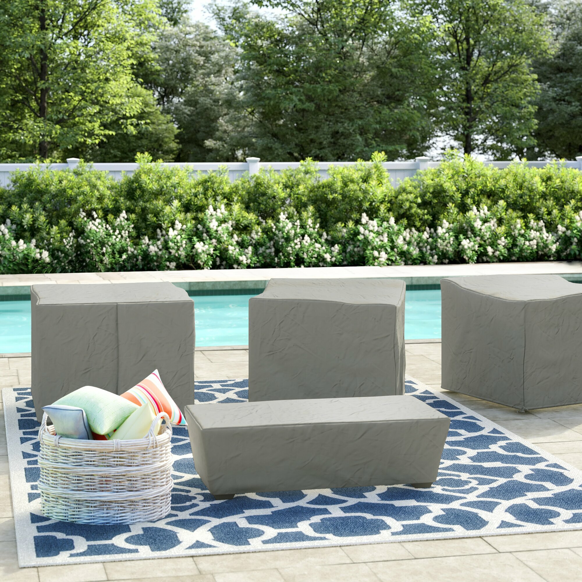 Sol 72 Outdoor Menifee Protective Water Resistant 6 Piece Patio Furniture Cover Set Wayfair