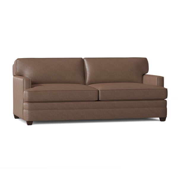 Tavernier Leather Sofa By Ebern Designs