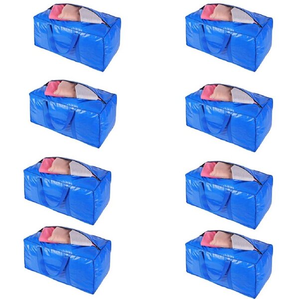 Extra Large Heavy Duty Reusable Storage Bag w/ Zipper closure 4 Pack