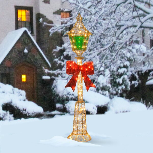 The Holiday Aisle Decorative Christmas Lamp Post Lighted Display