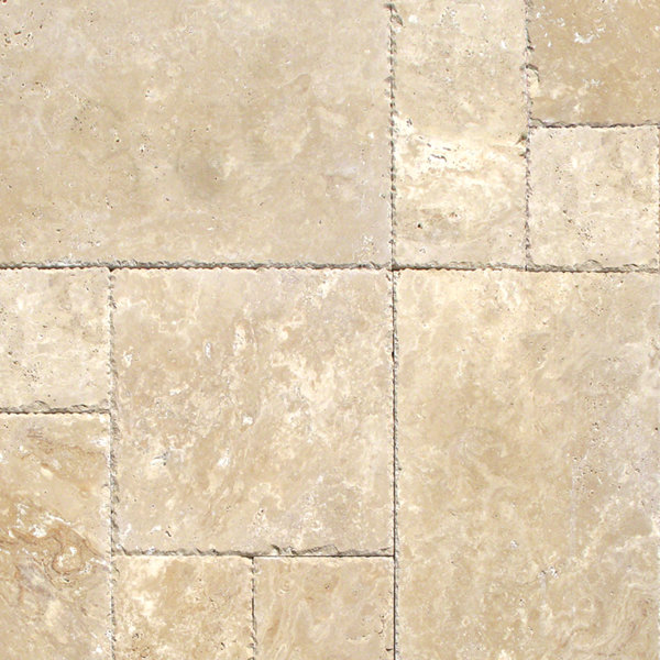 Tuscany Beige Travertine Field Tile in Honed Beige by MSI